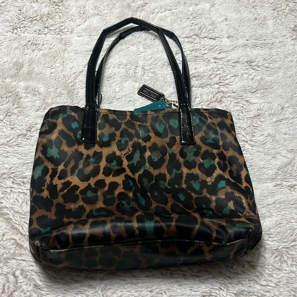 Coach leopard tote bag - Picture 2 of 9